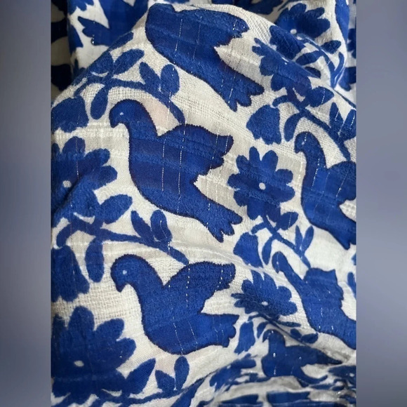 FREE Strapless Gauze Tube Dress Birds - Picture 4 of 11